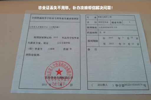 毕业证丢失不用愁，补办攻略帮你解决问题！