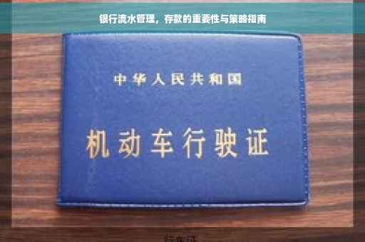 银行流水管理，存款的重要性与策略指南