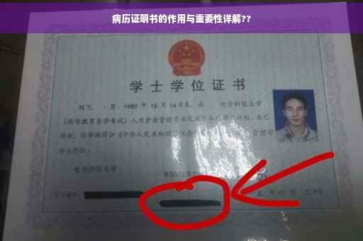 病历证明书的作用与重要性详解??