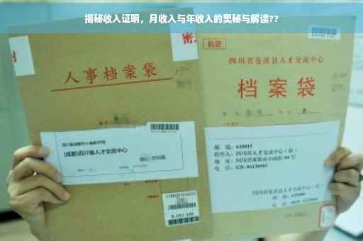 揭秘收入证明，月收入与年收入的奥秘与解读??