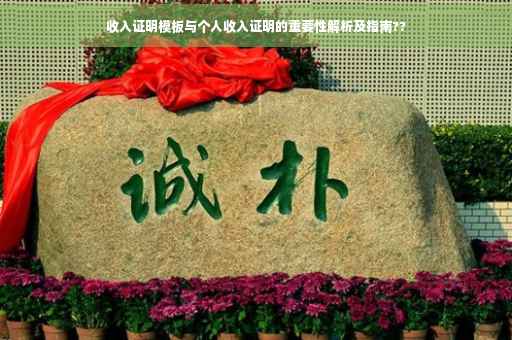 收入证明模板与个人收入证明的重要性解析及指南??