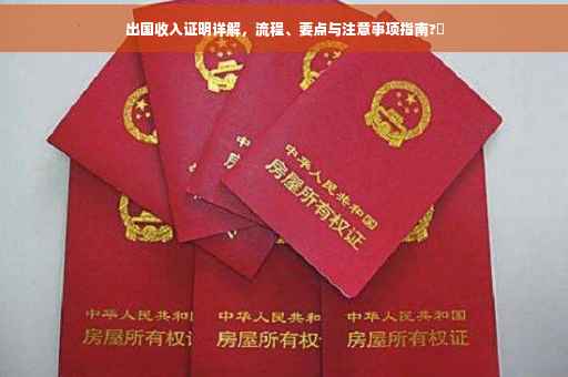 出国收入证明详解，流程、要点与注意事项指南?✨