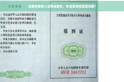 济南贷款收入证明全解析，申请至审核流程详解?