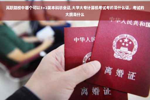 高职院校中哪个可以3+2发本科毕业证,大学大专计算机考试考的是什么证，考试的大纲是什么