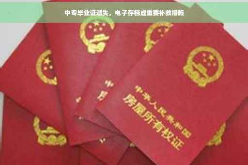 中专毕业证遗失，电子存档成重要补救措施