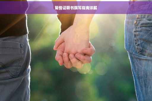 冤情证明书撰写指南详解