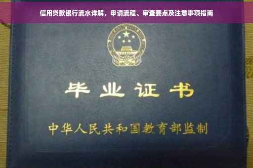 信用贷款银行流水详解，申请流程、审查要点及注意事项指南