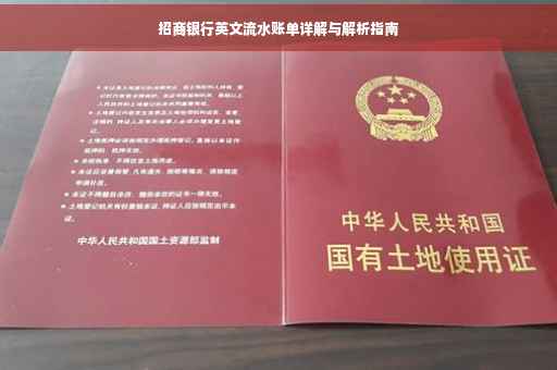 招商银行英文流水账单详解与解析指南