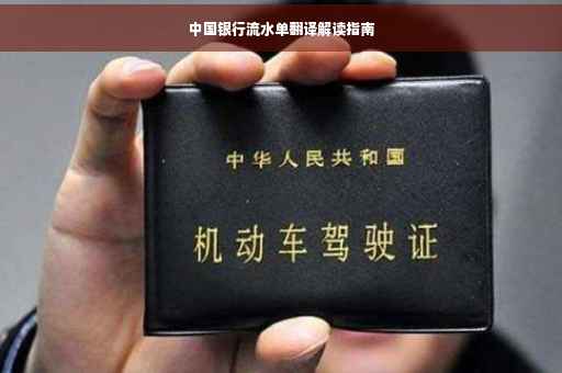 中国银行流水单翻译解读指南