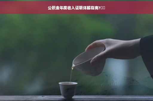 公积金年度收入证明详解指南?⚡️
