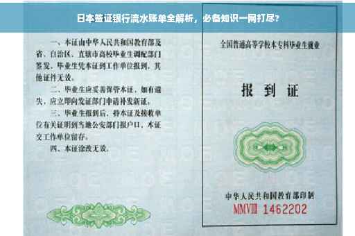 日本签证银行流水账单全解析，必备知识一网打尽?