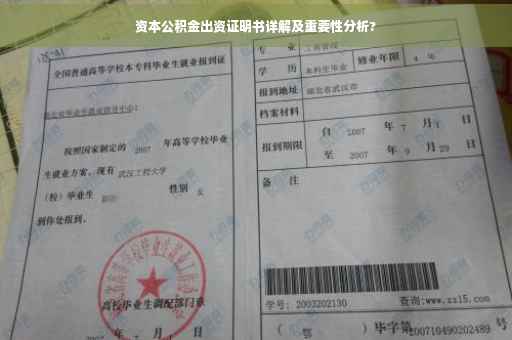 资本公积金出资证明书详解及重要性分析?
