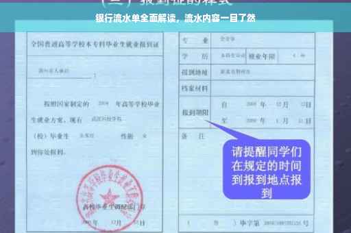 银行流水单全面解读，流水内容一目了然