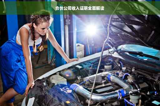 合伙公司收入证明全面解读