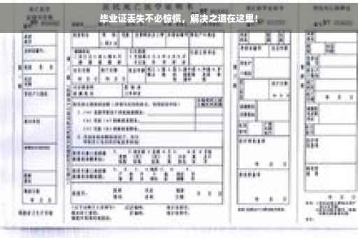 毕业证丢失不必惊慌，解决之道在这里！