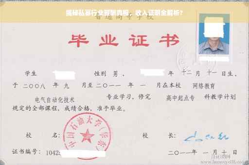 揭秘私募行业薪酬真相，收入证明全解析?