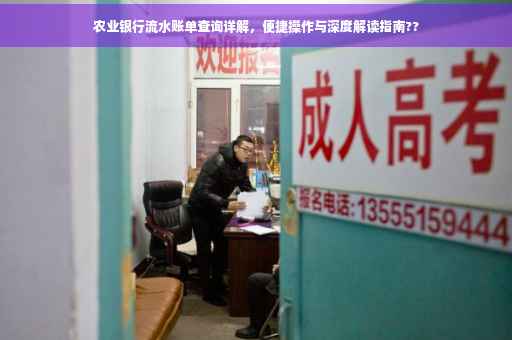 农业银行流水账单查询详解，便捷操作与深度解读指南??