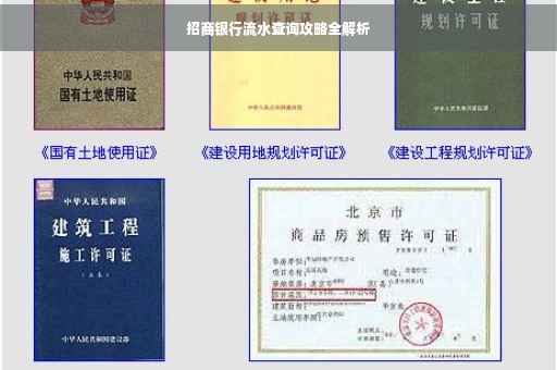 招商银行流水查询攻略全解析