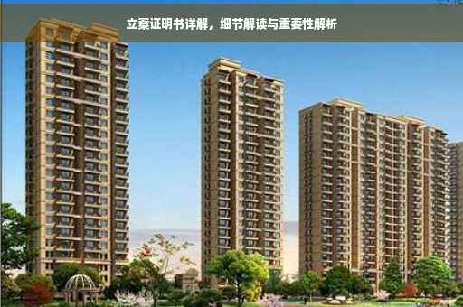 立案证明书详解，细节解读与重要性解析