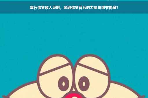 建行信贷收入证明，金融信贷背后的力量与细节揭秘?