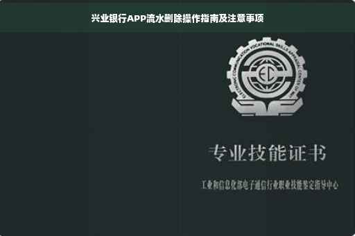 兴业银行APP流水删除操作指南及注意事项