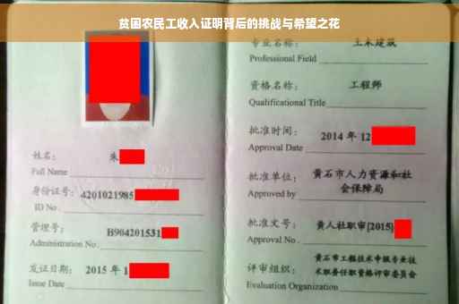 贫困农民工收入证明背后的挑战与希望之花