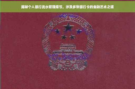 揭秘个人银行流水管理细节，涉及多张银行卡的金融艺术之道