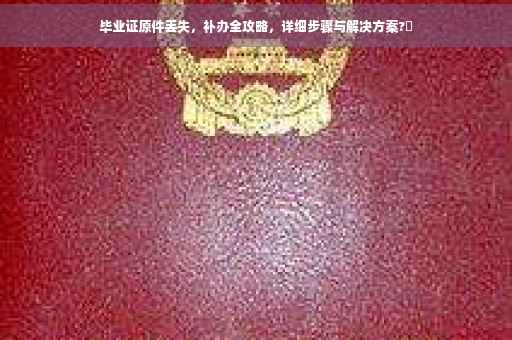 毕业证原件丢失，补办全攻略，详细步骤与解决方案?✨