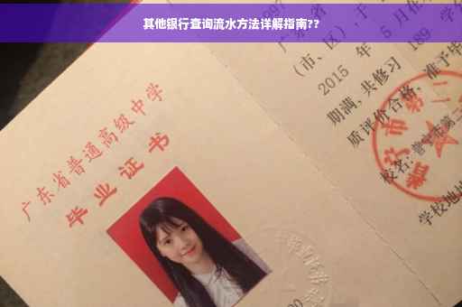 其他银行查询流水方法详解指南??