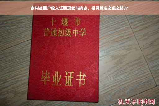 乡村贫困户收入证明现状与挑战，探寻解决之道之路??