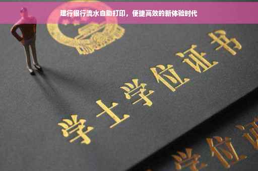 建行银行流水自助打印，便捷高效的新体验时代