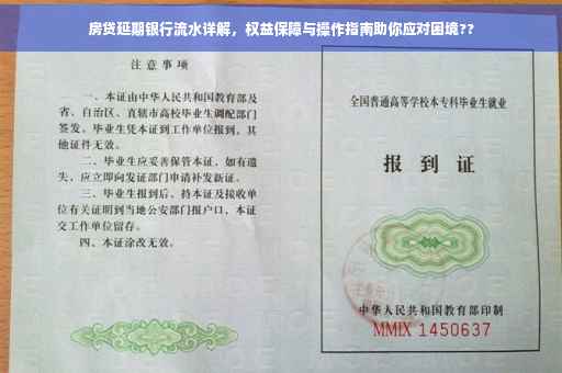 房贷延期银行流水详解，权益保障与操作指南助你应对困境??