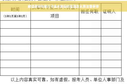 解读政审与银行卡流水背后的深层含义及注意事项