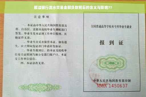 解读银行流水交易金额负数背后的含义与影响??