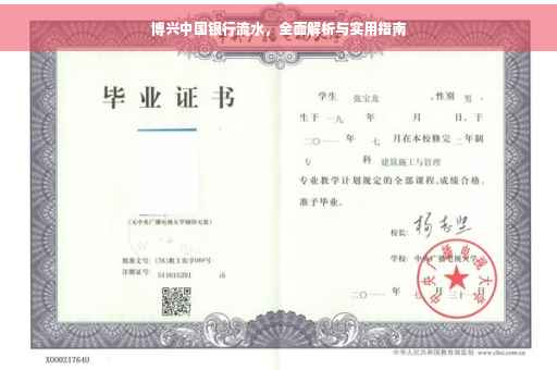 博兴中国银行流水，全面解析与实用指南