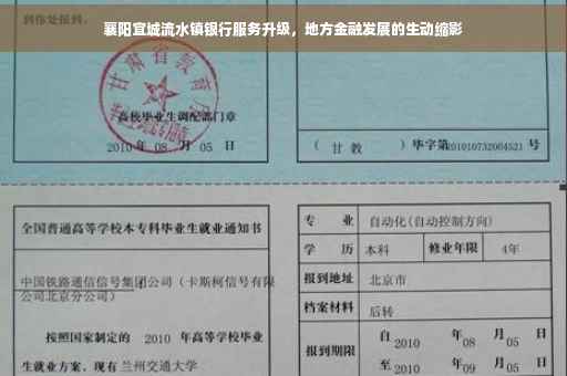 襄阳宜城流水镇银行服务升级，地方金融发展的生动缩影