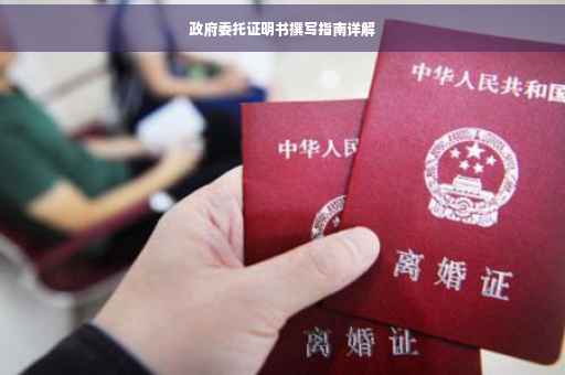 政府委托证明书撰写指南详解 政府委托证明书撰写指南详解