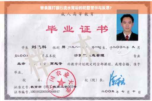 替亲属打银行流水背后的犯罪警示与反思?