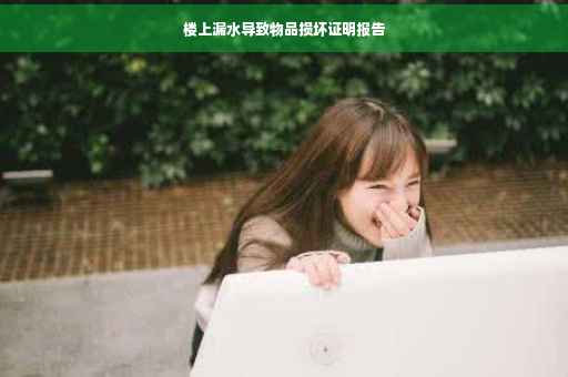 楼上漏水导致物品损坏证明报告