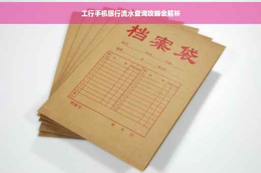 工行手机银行流水查询攻略全解析