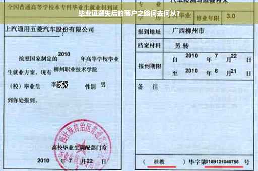 毕业证遗失后的落户之路何去何从？