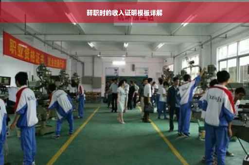 辞职时的收入证明模板详解
