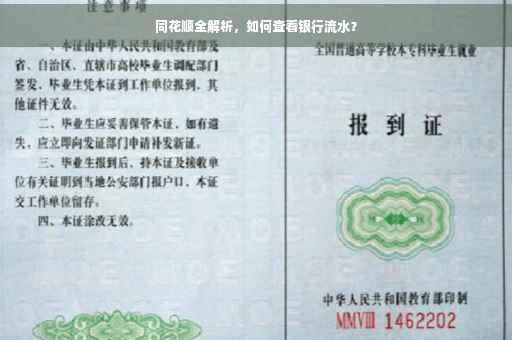 同花顺全解析，如何查看银行流水？