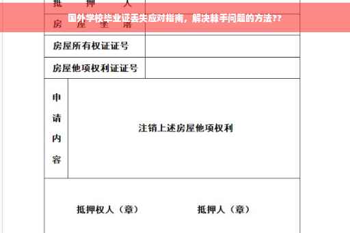 国外学校毕业证丢失应对指南，解决棘手问题的方法??