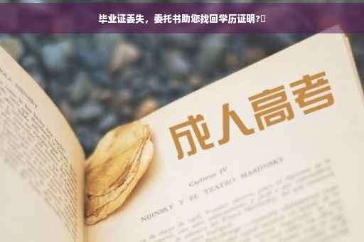 毕业证丢失，委托书助您找回学历证明?✨