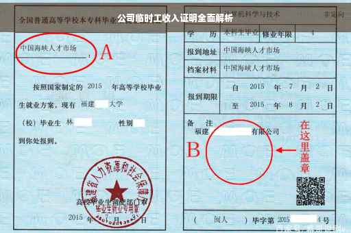 公司临时工收入证明全面解析