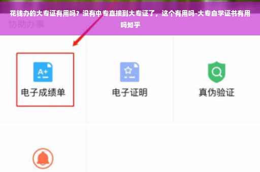 花钱办的大专证有用吗？没有中专直接到大专证了，这个有用吗-大专自学证书有用吗知乎