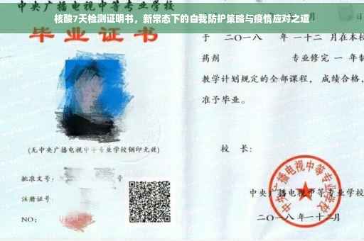 核酸7天检测证明书，新常态下的自我防护策略与疫情应对之道