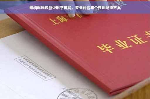 眼科配镜诊断证明书详解，专业评估与个性化配镜方案