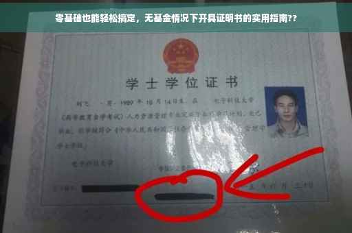 零基础也能轻松搞定，无基金情况下开具证明书的实用指南??